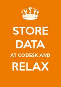 Save data at CoDesk and relax
