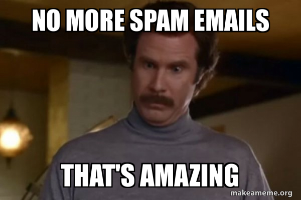 No more SPAM