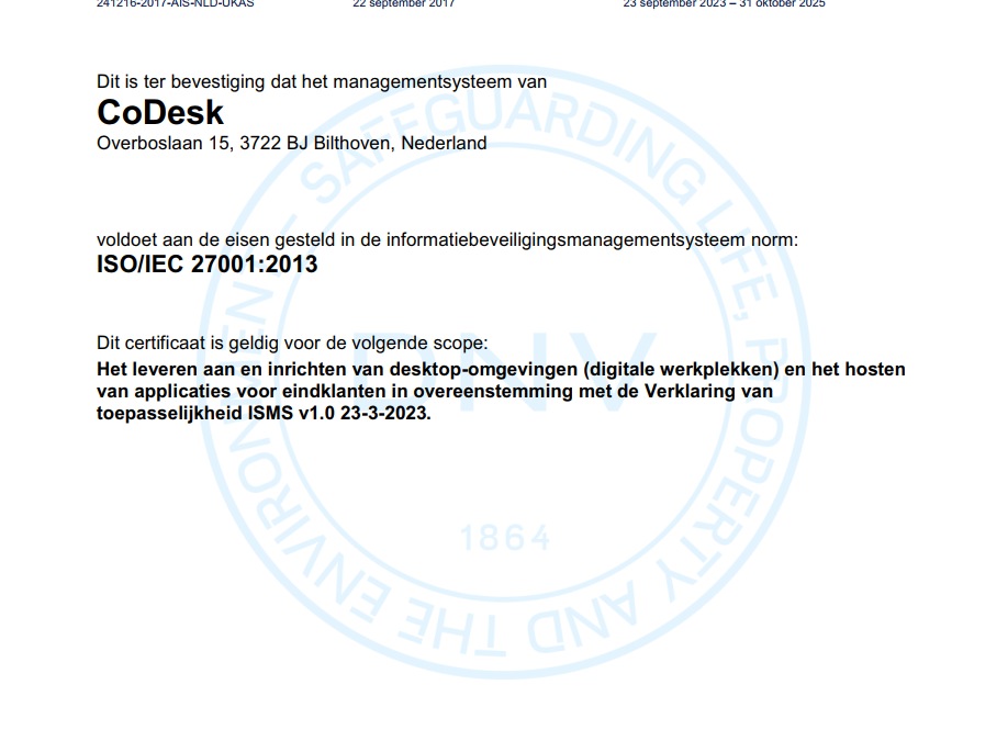 ISO27001 weer verlengd