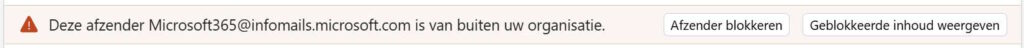 External notificatie